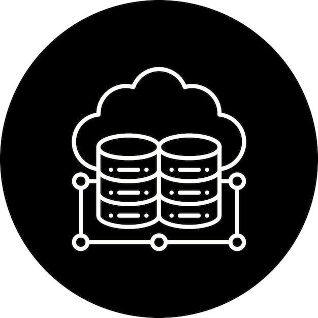 Vector cloud storage icon