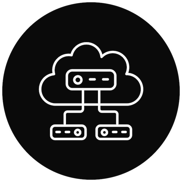 Cloud Storage icoon vector afbeelding Kan worden gebruikt voor Cloud Computing