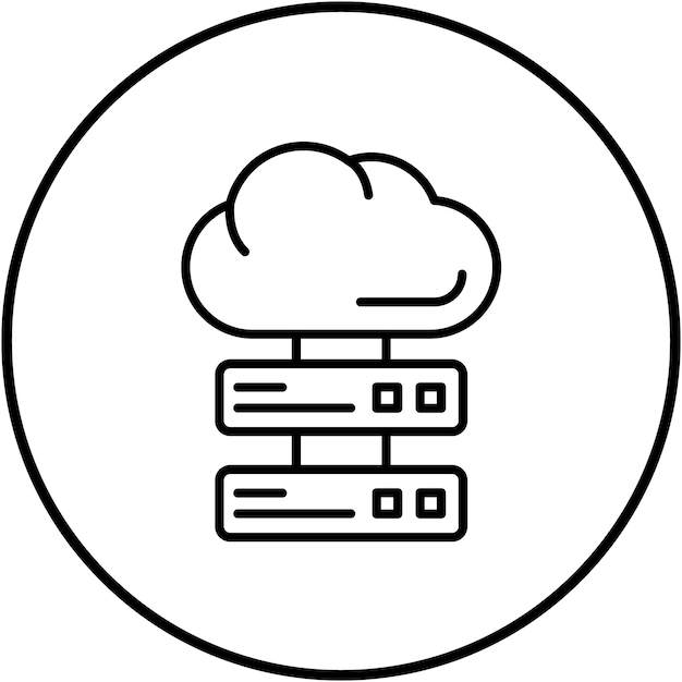 Cloud Storage icoon vector afbeelding Kan worden gebruikt voor technologie