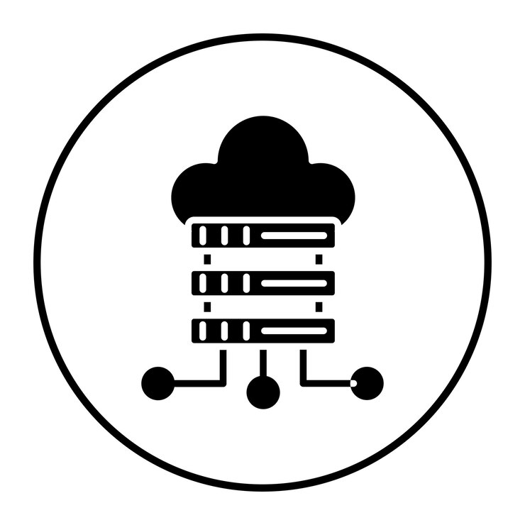 Vector cloud storage vector icon can be used for home based business iconset