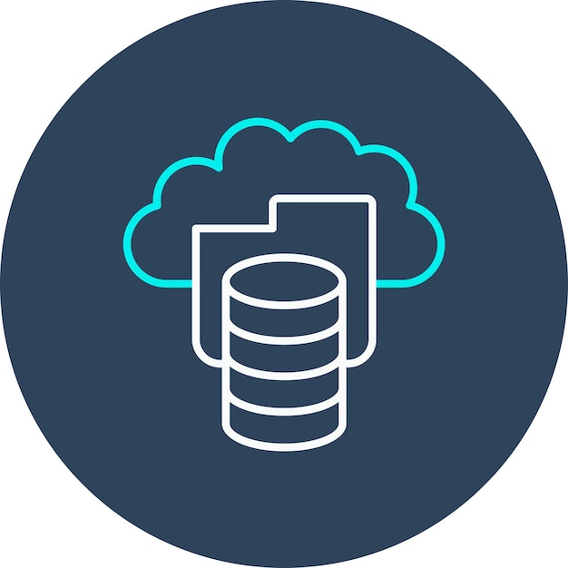 Cloud storage vector icon can be used for technology iconset