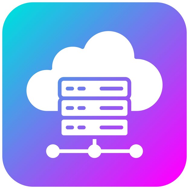 Cloud Storage vector icon Can be used for Web Marketing iconset