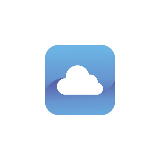 Логотип облаков и данных о солнце и значки символов