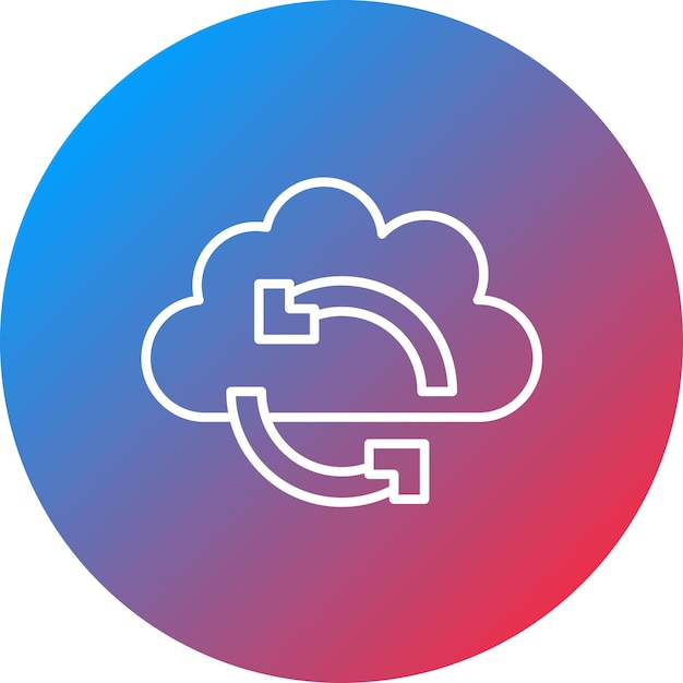 Cloud Sync icoon vector afbeelding Kan worden gebruikt voor Cloud Computing