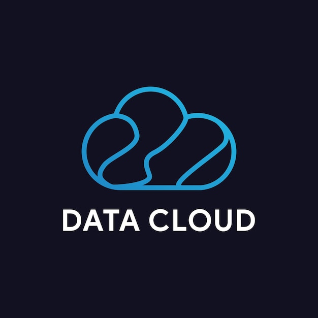 Cloud Tech Logo Template Design