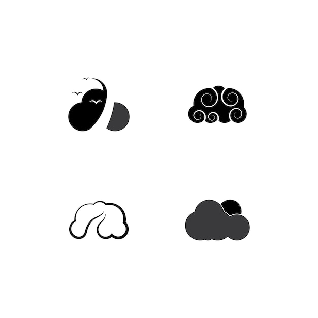 Cloud technologie vector logo sjabloon ontwerp vector