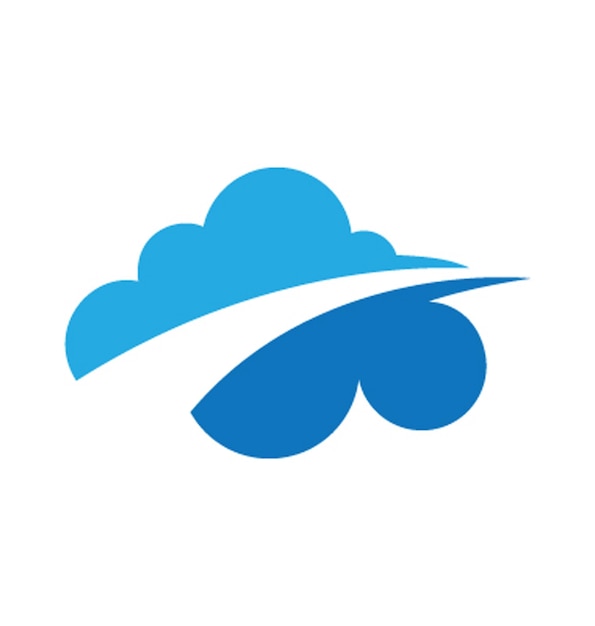 Cloud technologie vector logo sjabloon