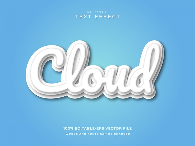 Cloud teksteffect