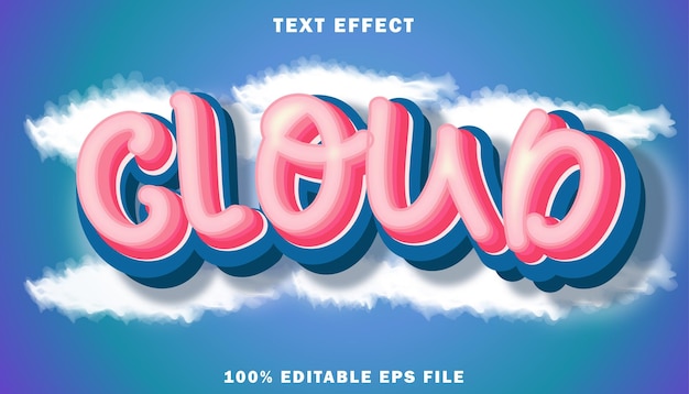 Cloud-tekststijleffect