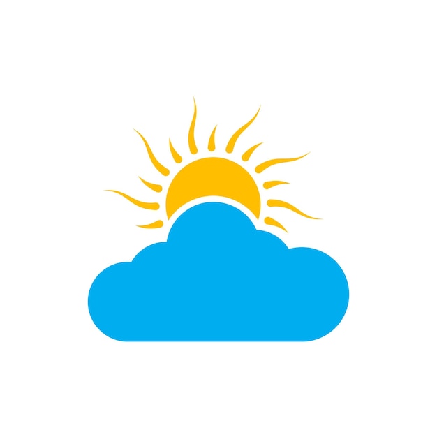 Cloud template vector icon illustration design