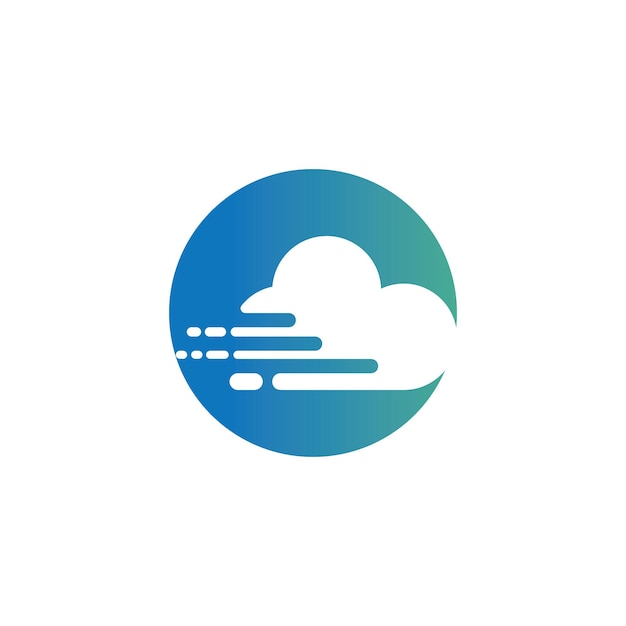 Cloud template vector icon illustration