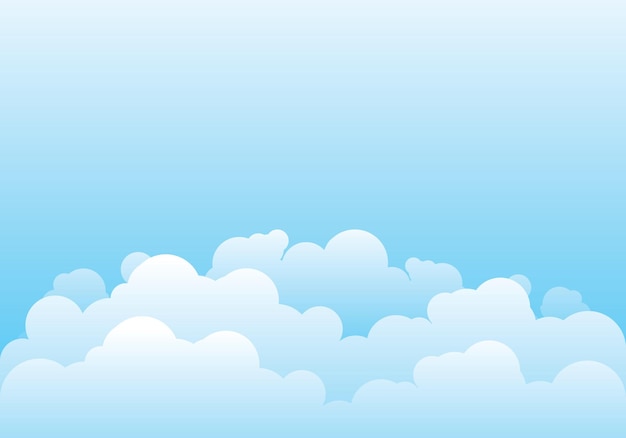 Cloud template vector illustration