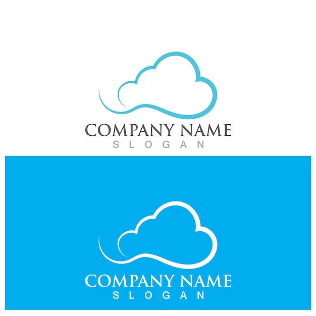 Cloud template vector