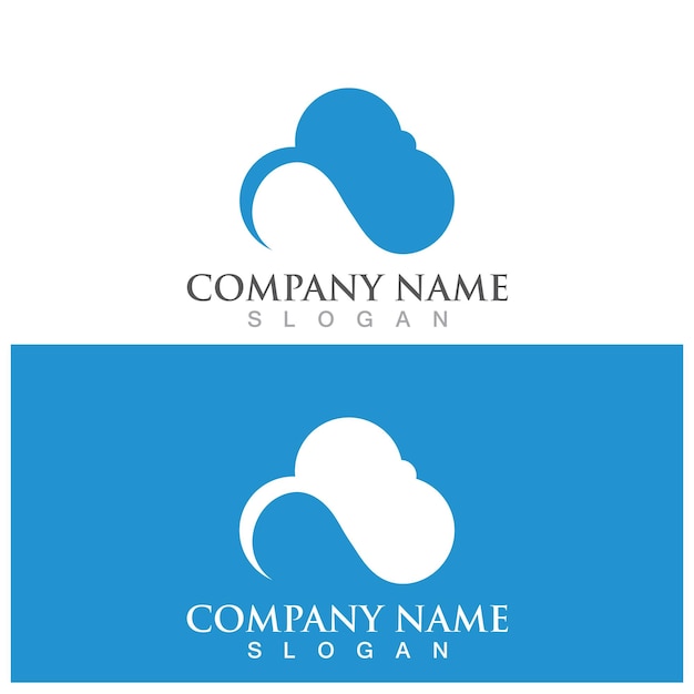 Cloud template vector