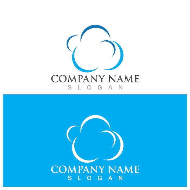 Cloud template vector