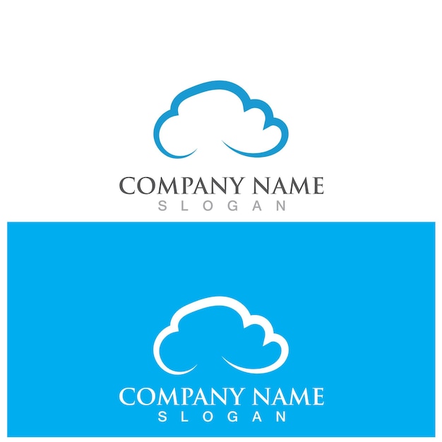 Cloud template vector