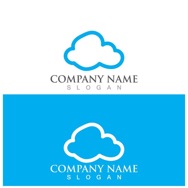 Cloud template vector