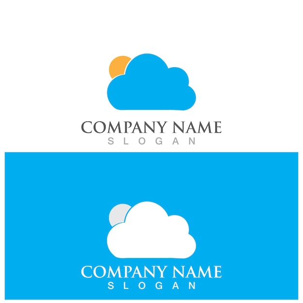 Cloud template vector