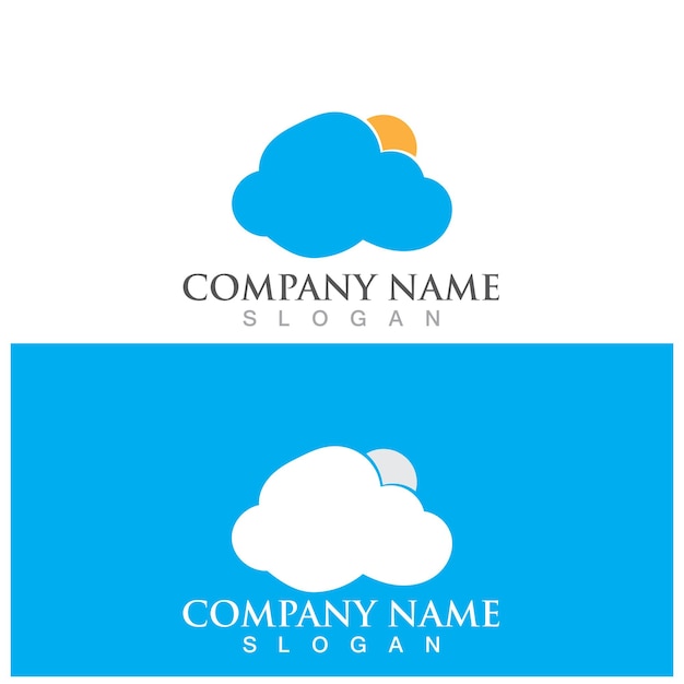 Cloud template vector