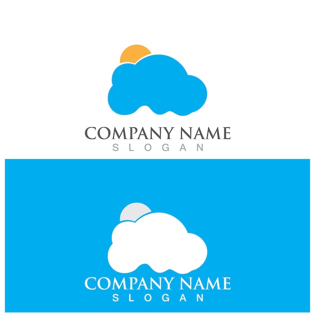 Cloud template vector