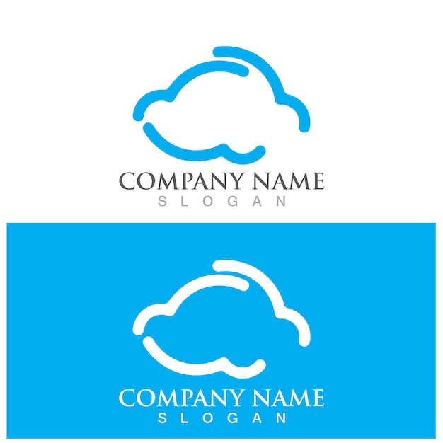 Cloud template vector