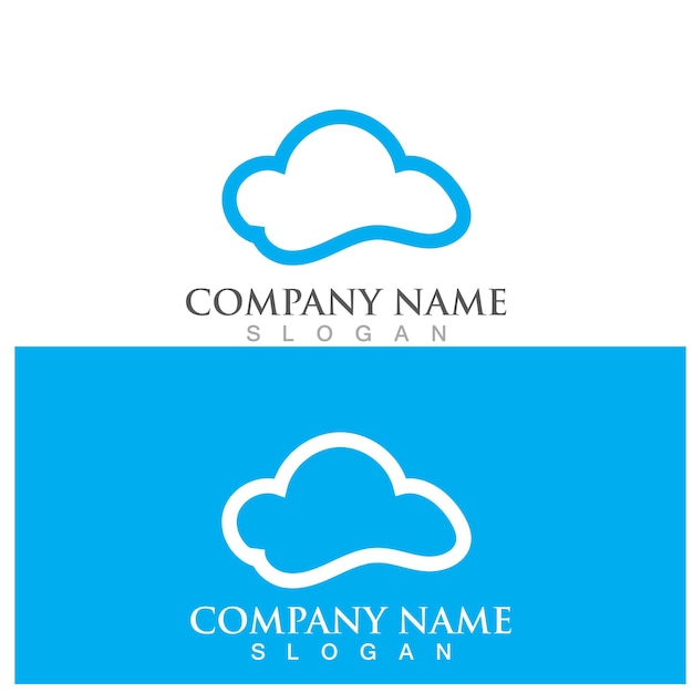 Cloud template vector