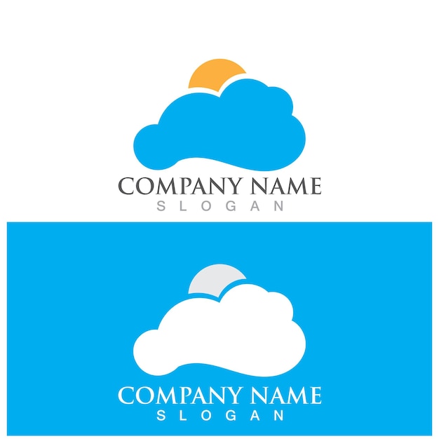 Cloud template vector