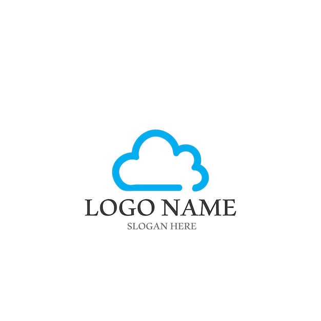 Cloud template vector