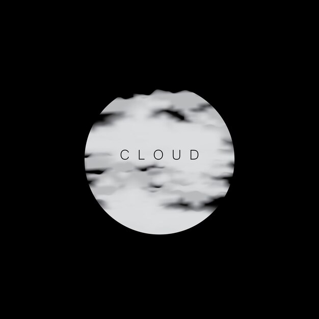 Cloud template vector