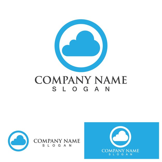 Cloud template vector