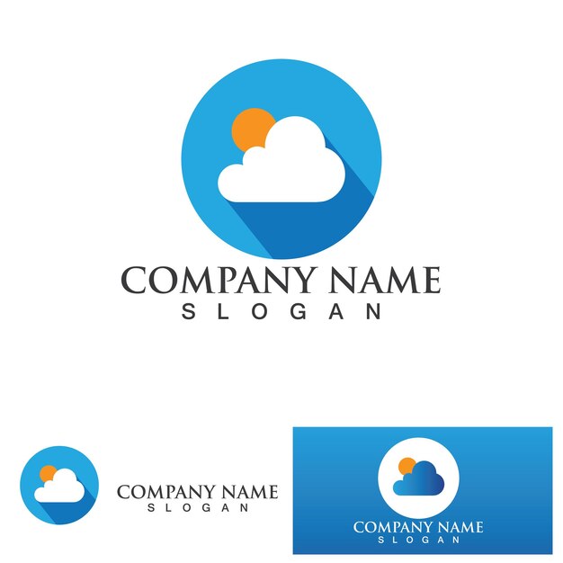 Cloud template vector