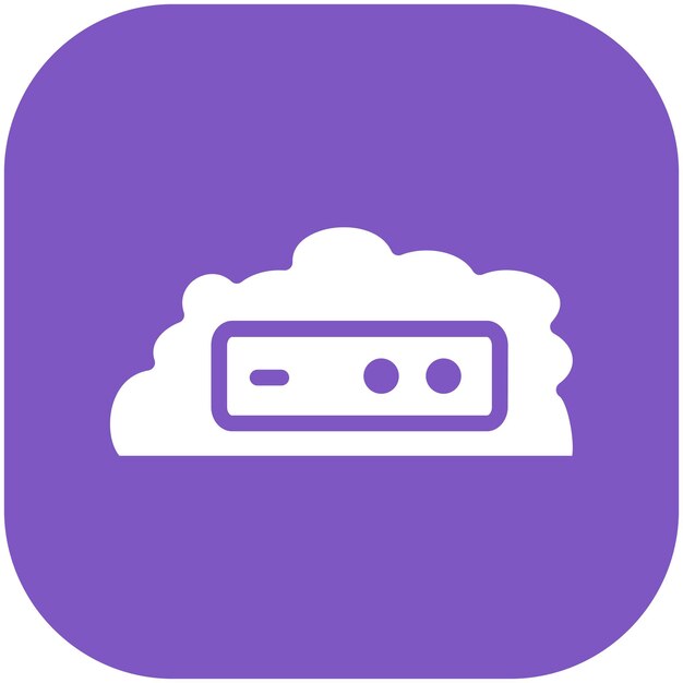 Cloud vector icoontje illustratie van Cloud Computing icoonset