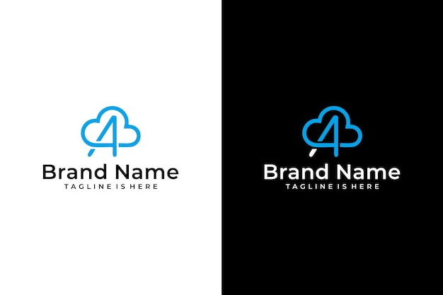 A cloud vector logo