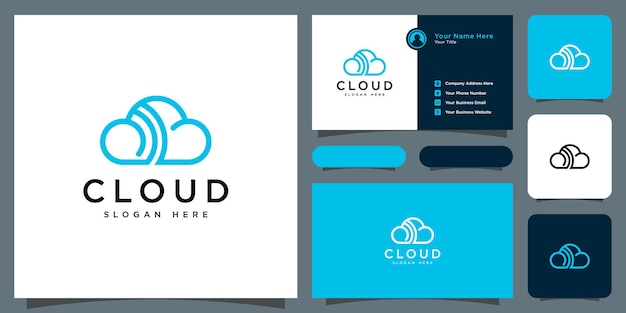 Cloud vector template design