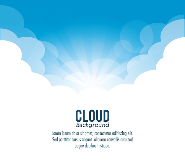 Cloud. Wheater icon.