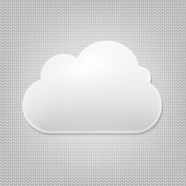 Cloud with grey background
