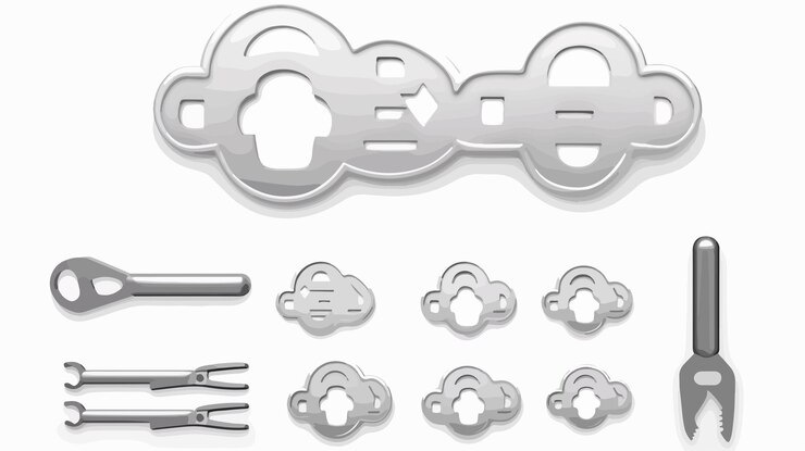 Vector cloud wrench tools icon with bonus settings symbol