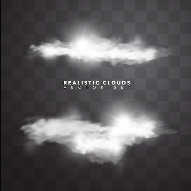 Vector clouds design collection