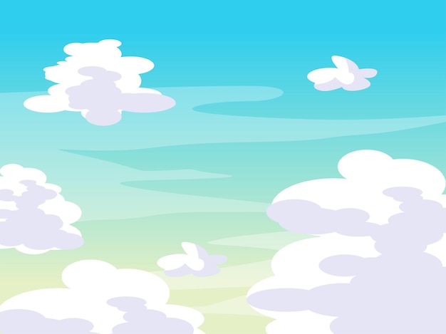 Vector clouds in the sky illustration