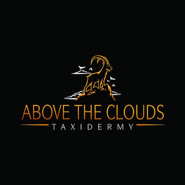 Vector above the clouds taxidermy