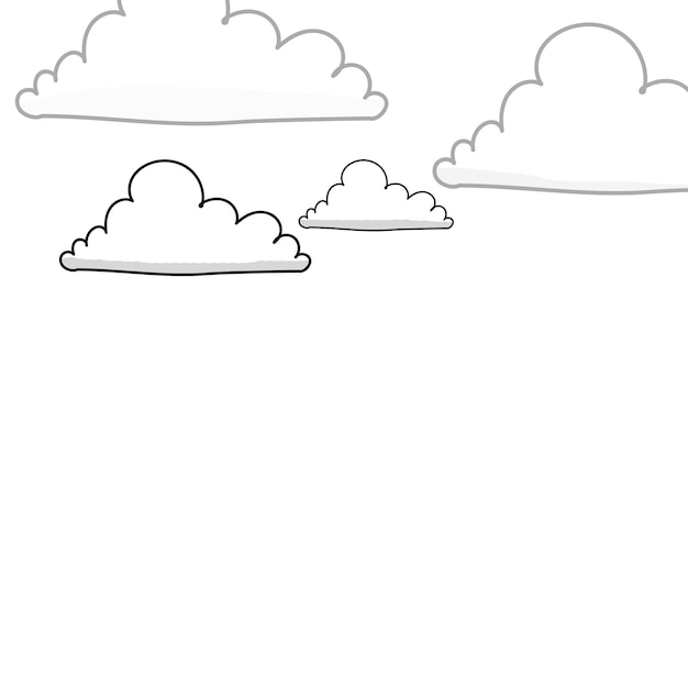 Clouds vector background