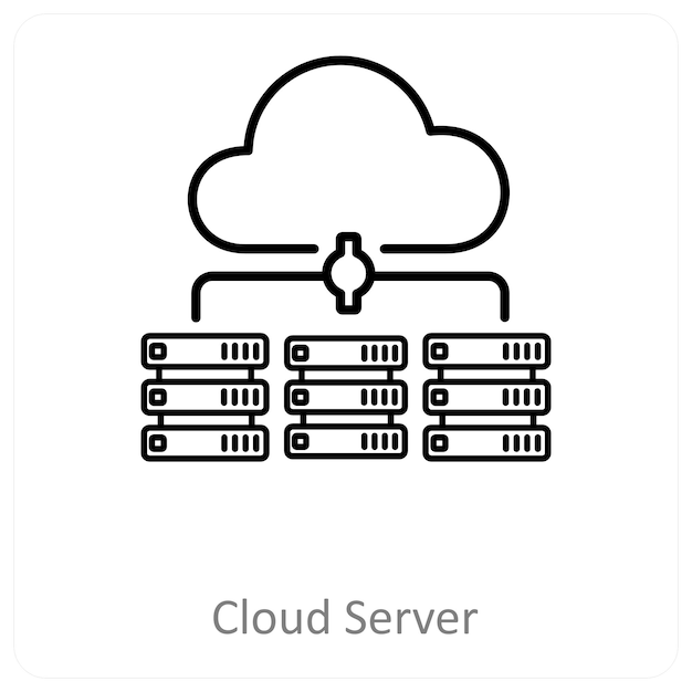 Cloudserver en Big Data-iconconcept