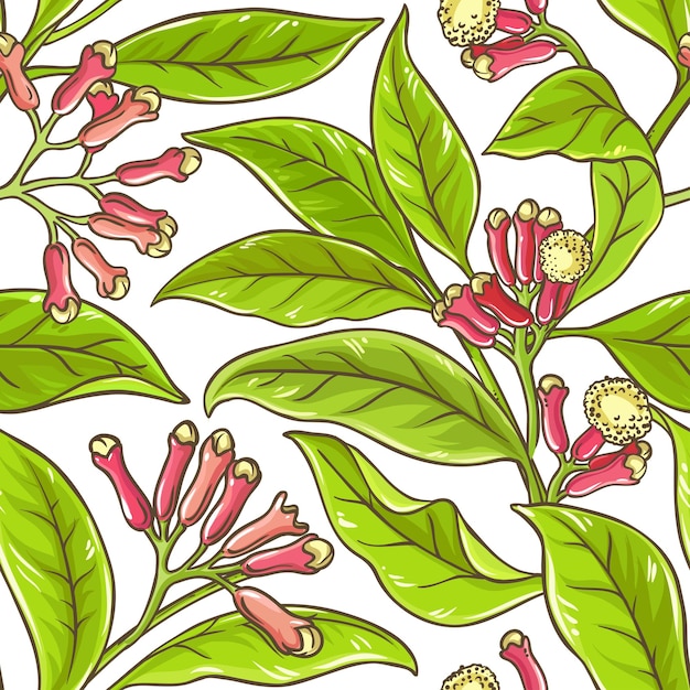 Clove branch vector pattern