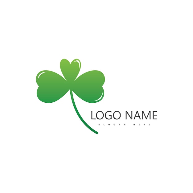 Clover leaf logo icon design template vector