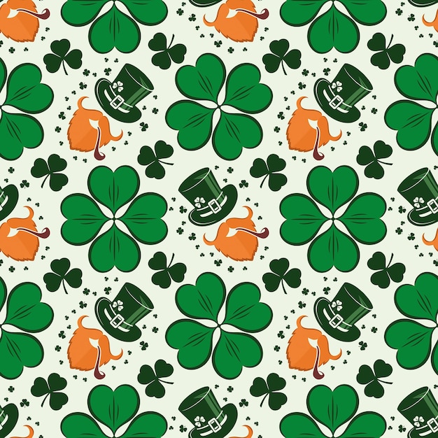 clover leaf seamless pattern