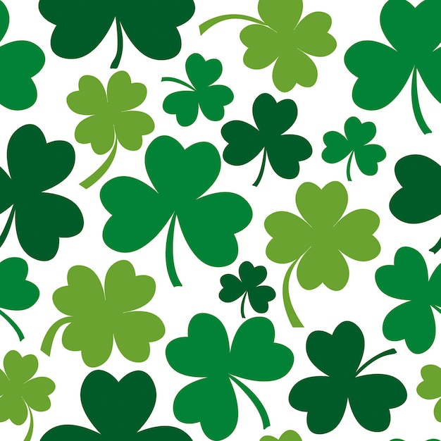 clover leaf seamless pattern