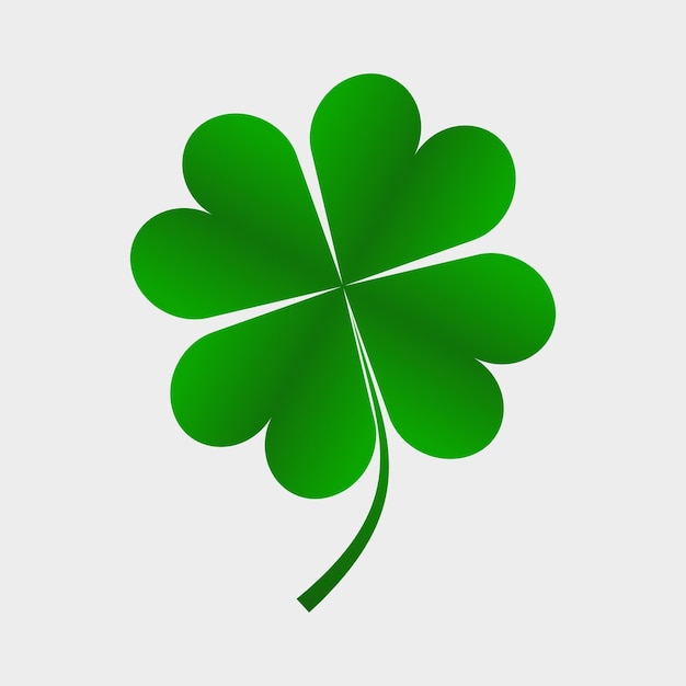 clover leaves vector flat style