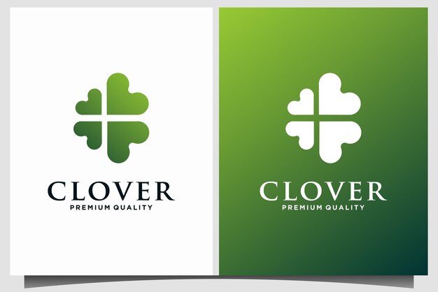 Clover logo design vector template