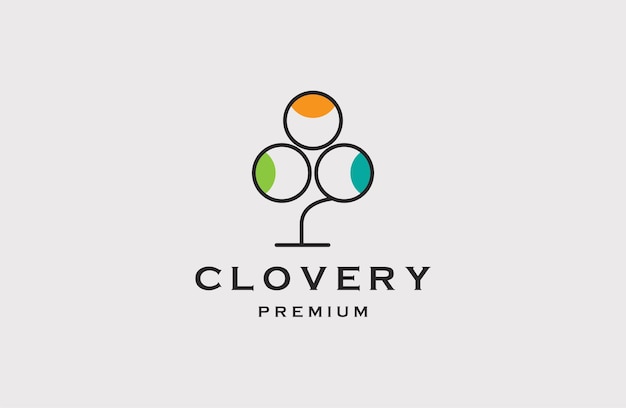 Clover logo template vector illustration design