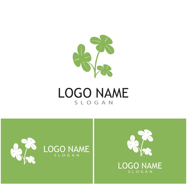 Clover logo template vector symbol nature